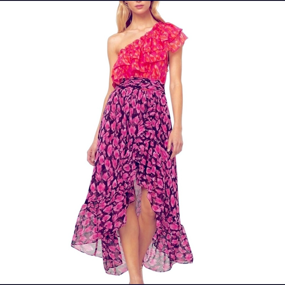 MISA Los Angeles one shoulder Carina Dress